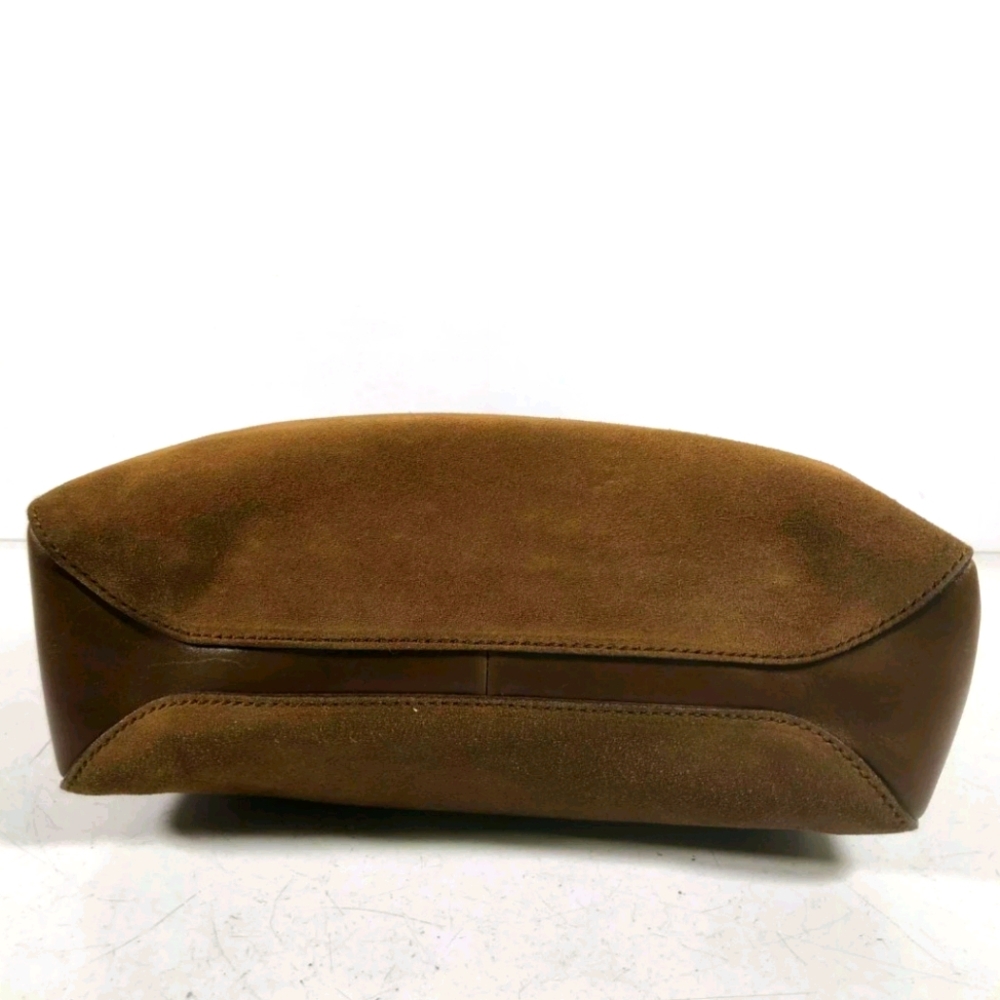 Authenticated Gucci Brown Suede leather large bag - Picture 6 of 10
